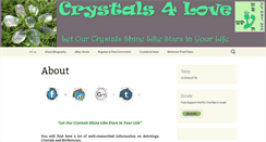 Desktop Screenshot of crystals4love.com