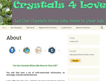 Tablet Screenshot of crystals4love.com
